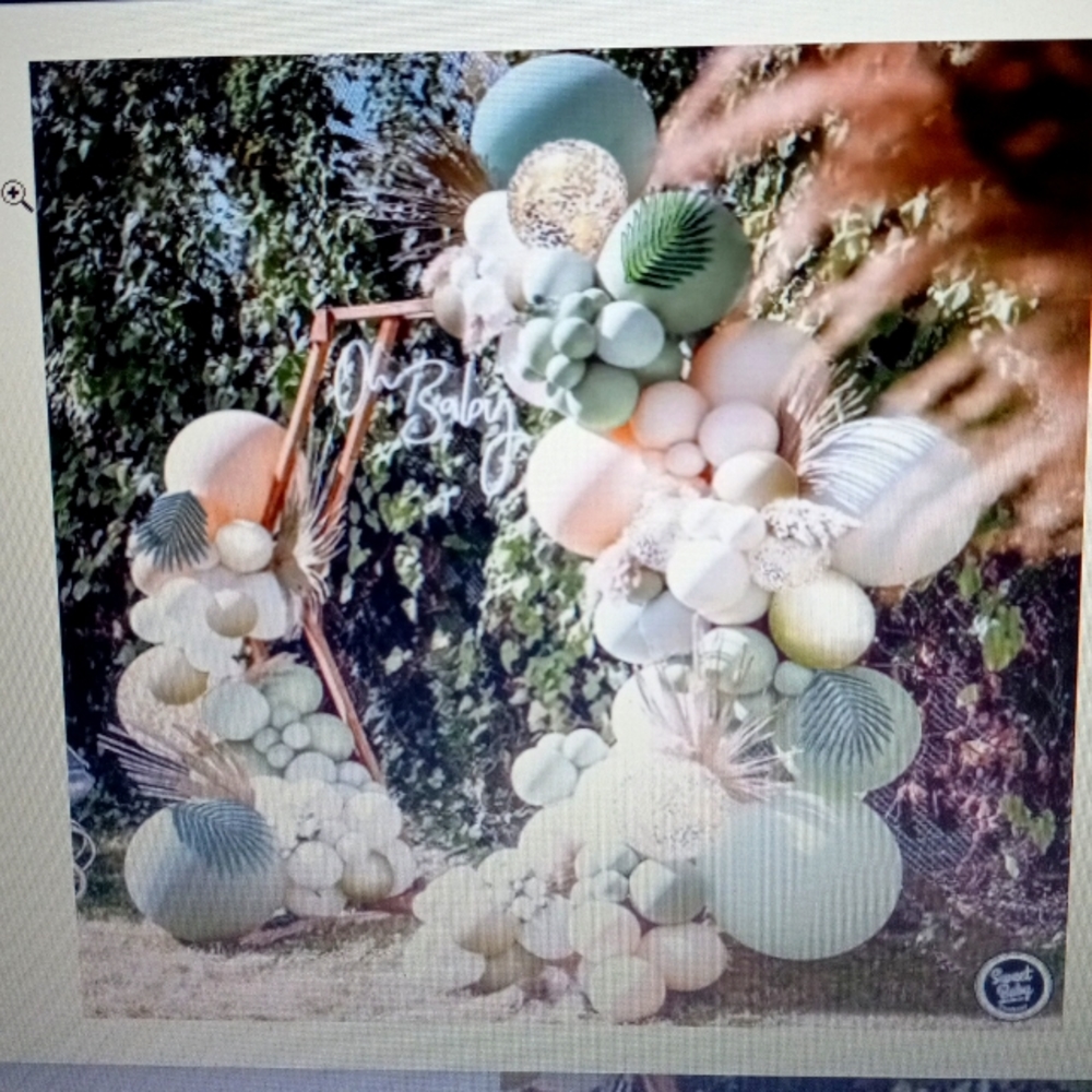 Sweet Baby Co. Sage green Balloon Garland Arch Kit